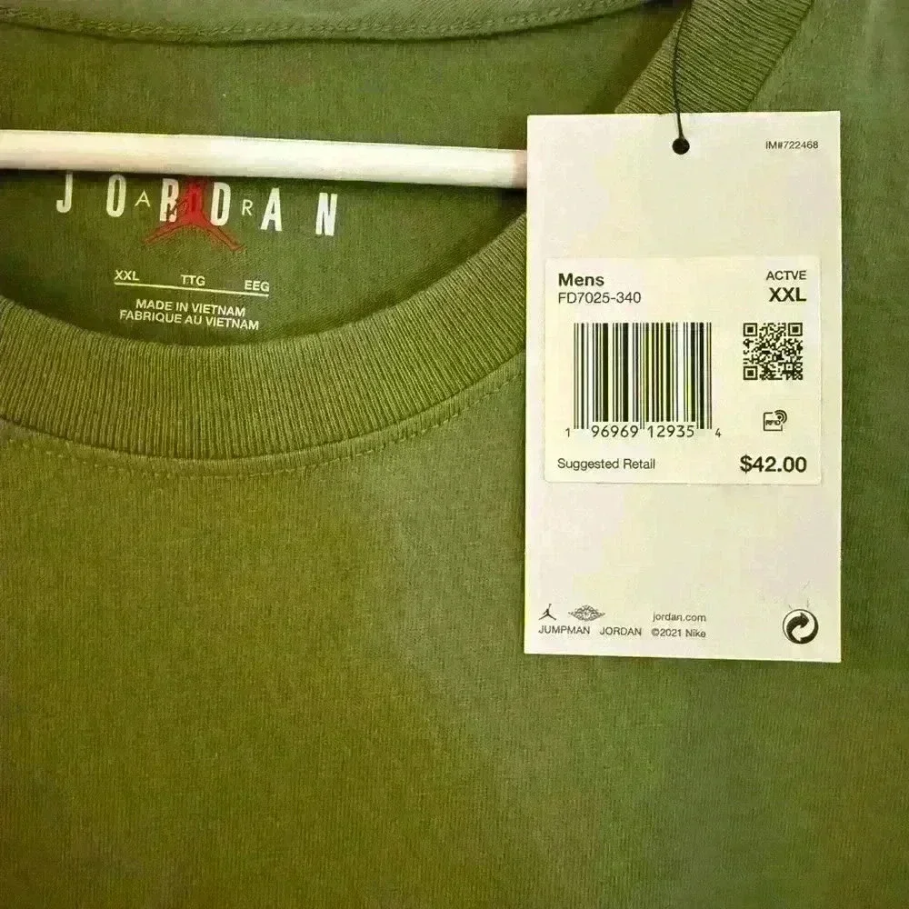 Jordan Brand Air Jordan Green Tee Shirt